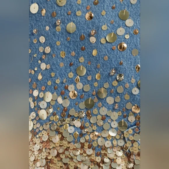 Frame The Champagne Denim Miniskirt - Picture 6 of 8